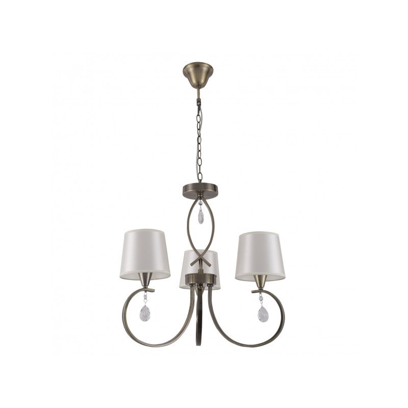 Lámpara Rinca 3xE14 cuero Fabrilamp